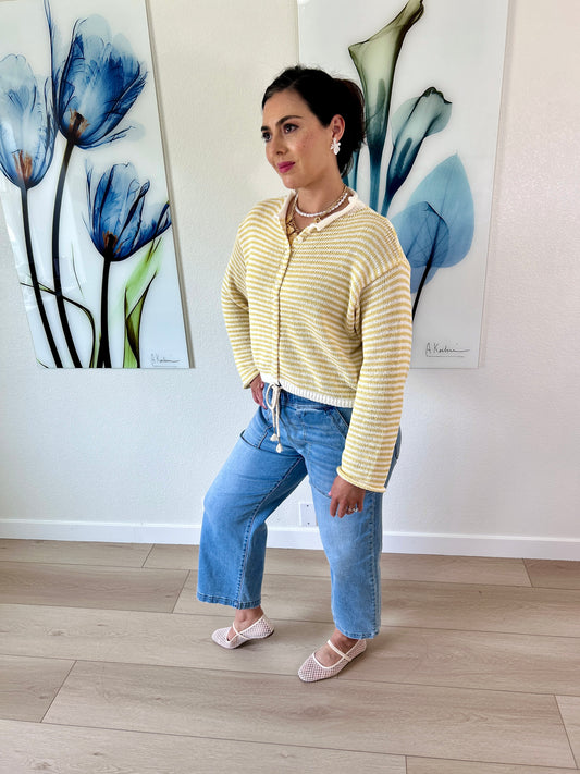 Banana Knitted Cardigan