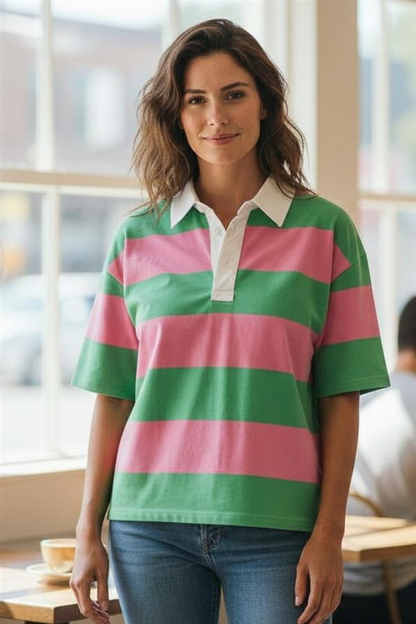 Green Apple Rugby Top