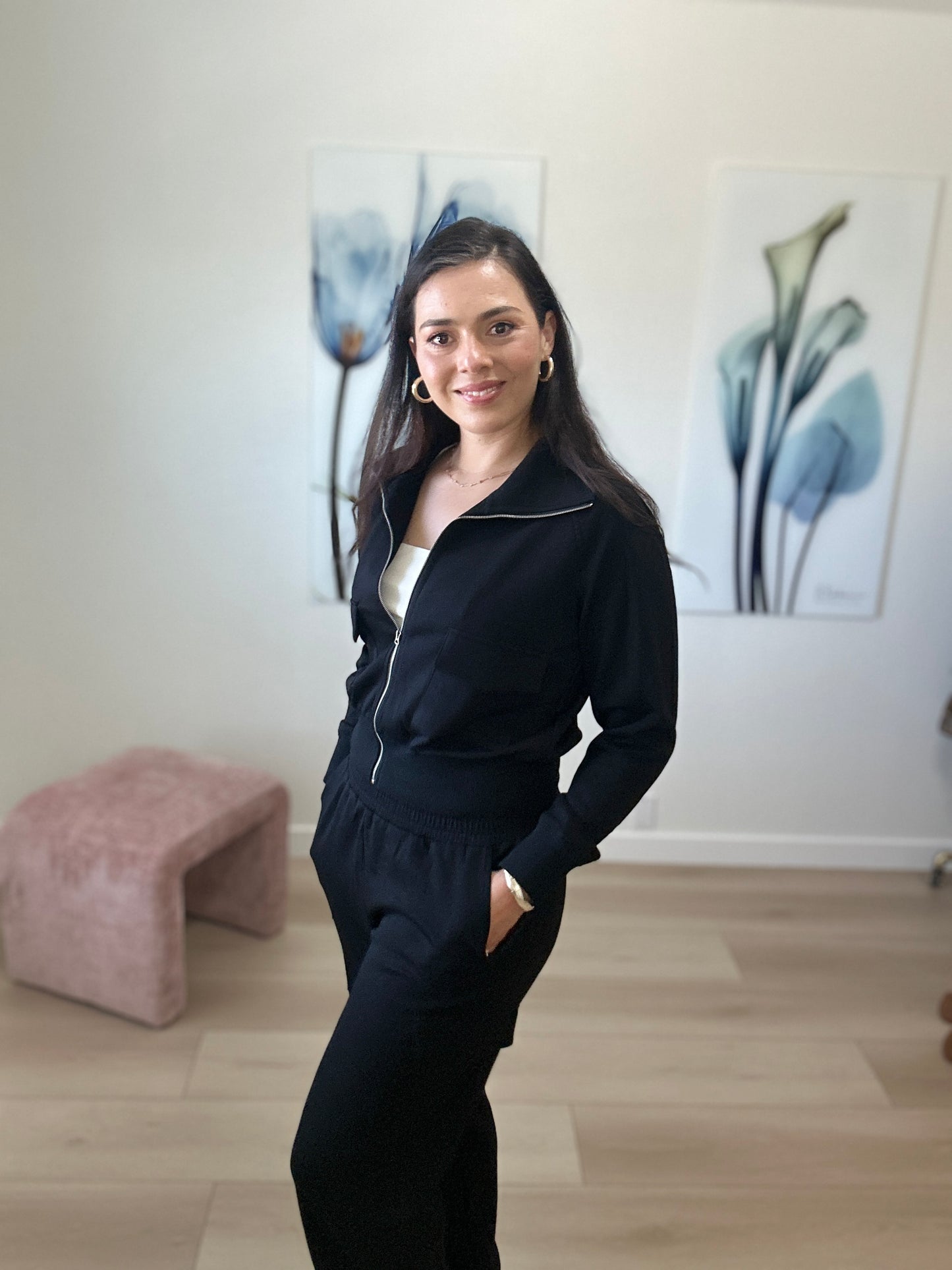 Black Sweatshirt Zip Up