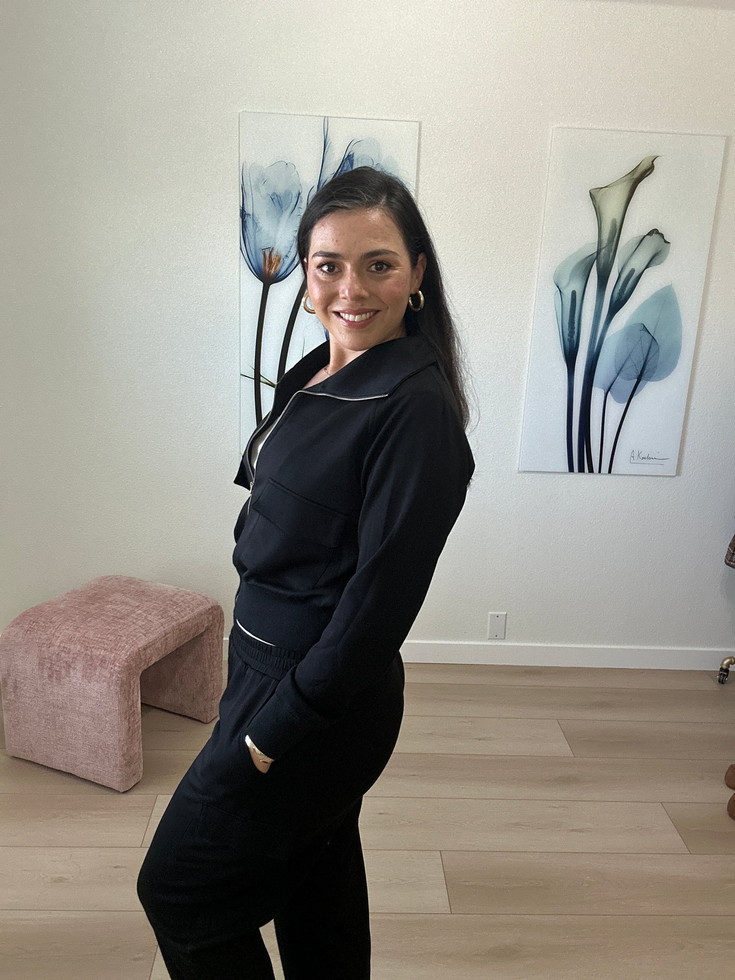 Black Cargo Sweatpants