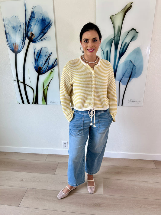 Banana Knitted Cardigan