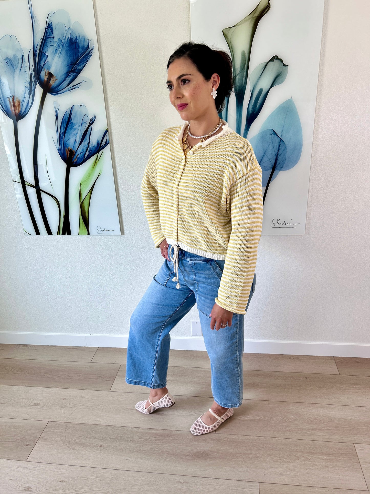 Banana Knitted Cardigan