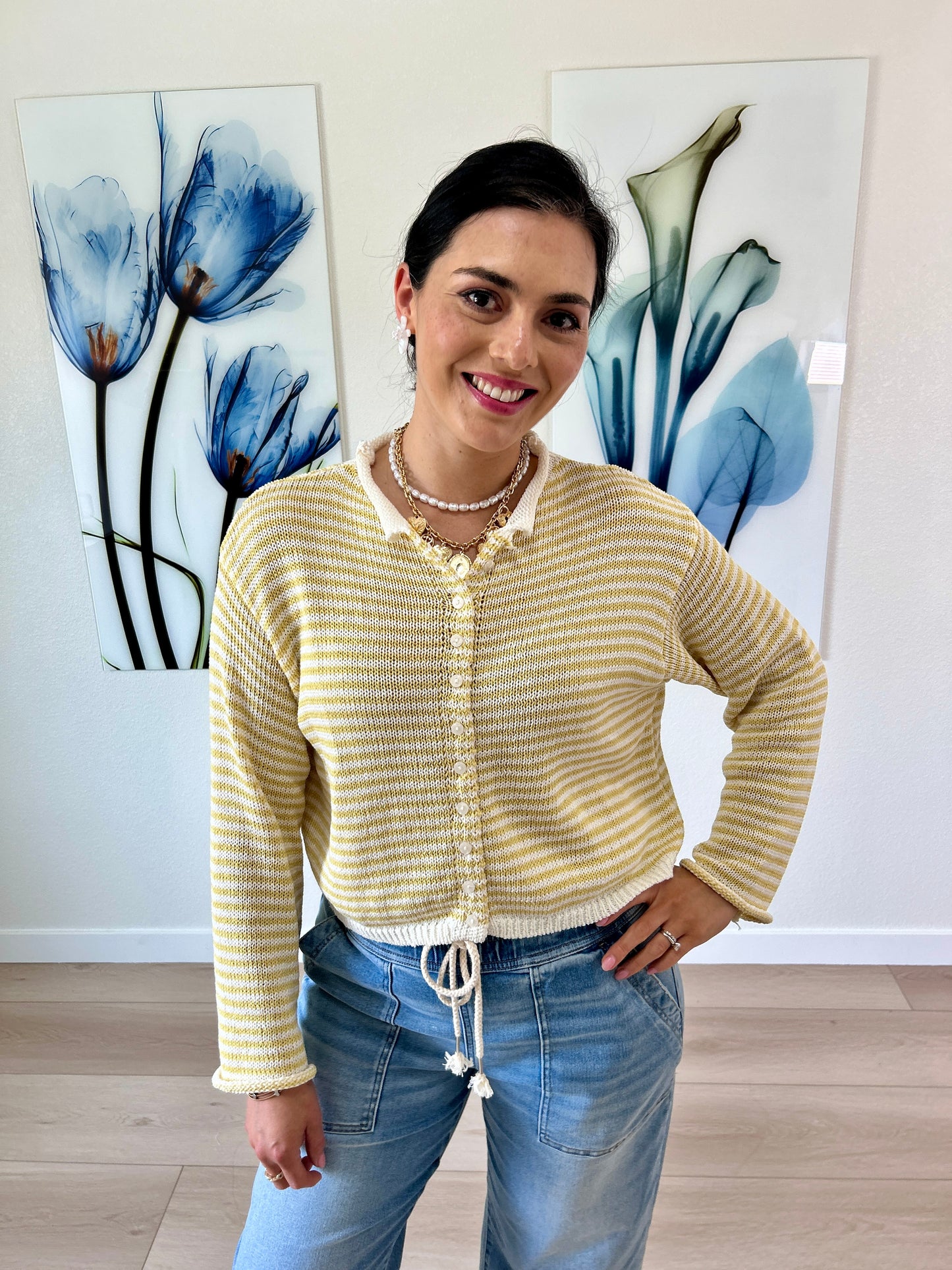 Banana Knitted Cardigan