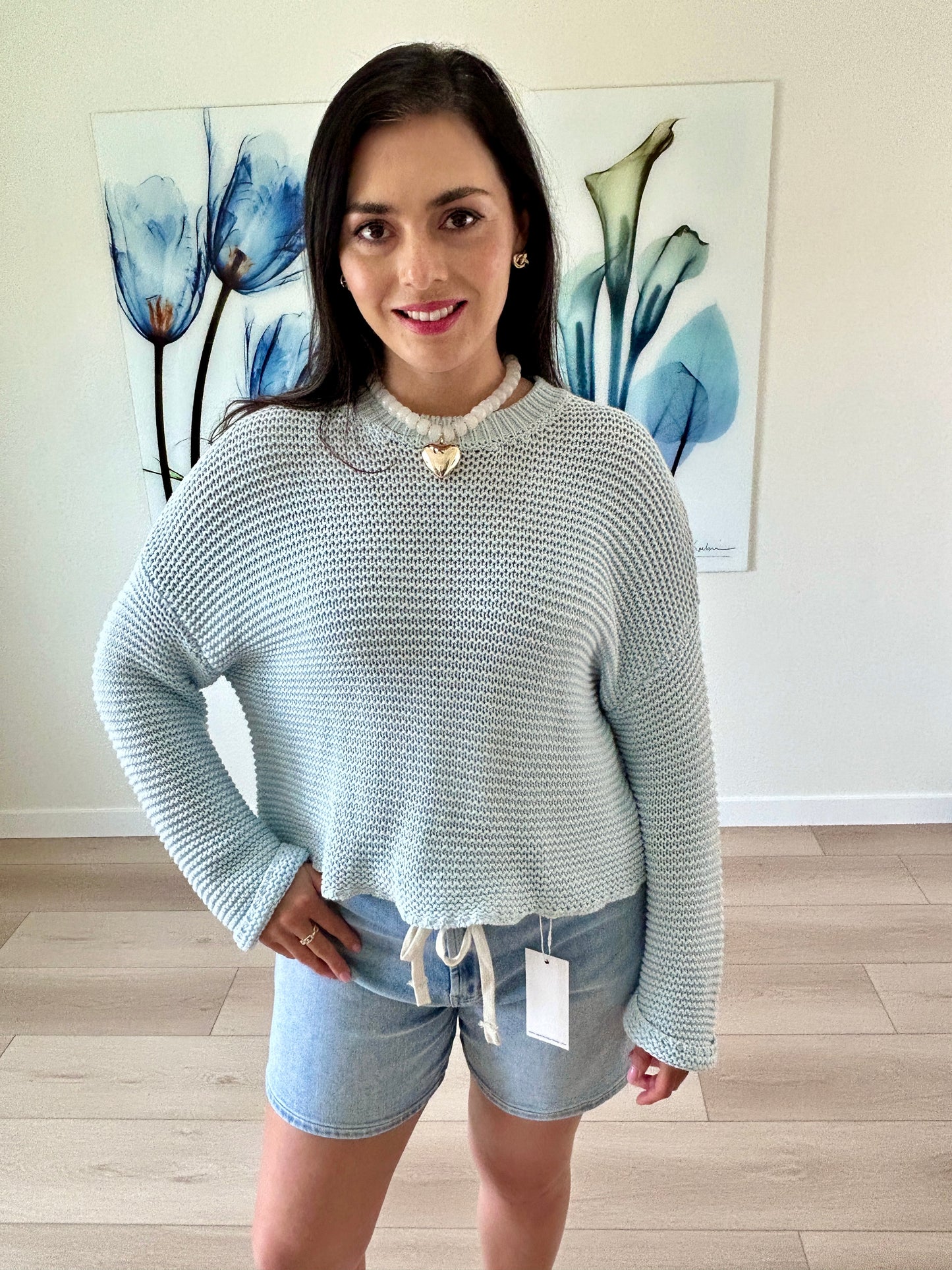 Powder Blue Knitted Sweater